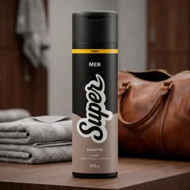 Shampoo Super Men Cimed 3 em 1 Cabelo Barba e Corpo 400ml