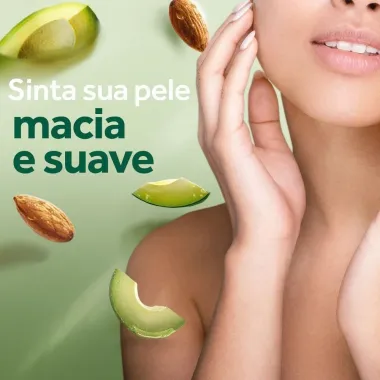 Sabonete L&iacute;quido Esfoliante Palmolive Smoothie Am&ecirc;ndoa, Abacate e Leite 250ml