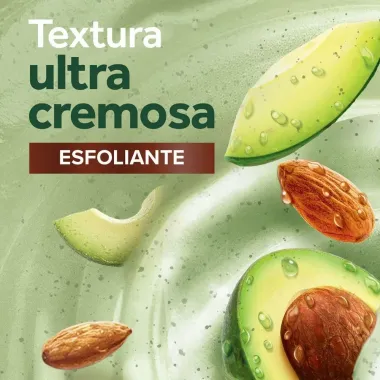 Sabonete L&iacute;quido Esfoliante Palmolive Smoothie Am&ecirc;ndoa, Abacate e Leite 250ml