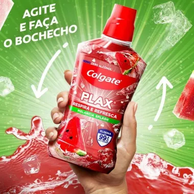 Enxaguante Bucal Colgate Plax Melancia Splash Zero &Aacute;lcool 750ml Leve Mais Pague Menos