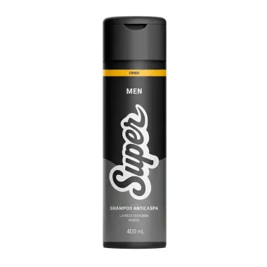 Shampoo Super Men Cimed Anticaspa Mentol Limpeza Profunda 400ml