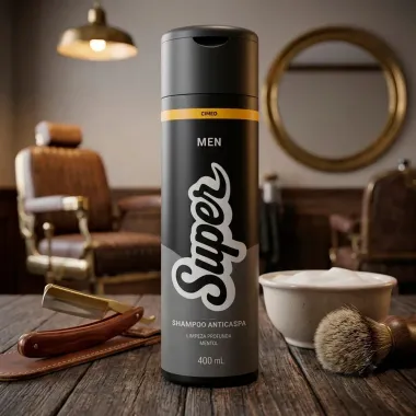 Shampoo Super Men Cimed Anticaspa Mentol Limpeza Profunda 400ml