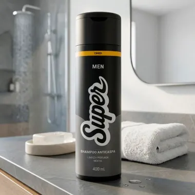 Shampoo Super Men Cimed Anticaspa Mentol Limpeza Profunda 400ml