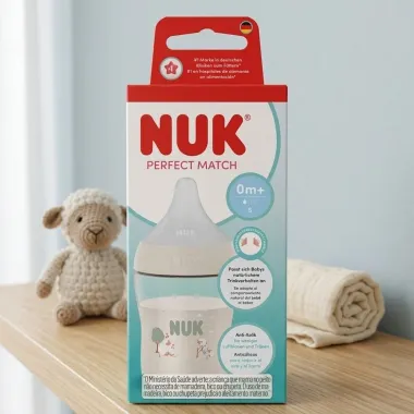 Mamadeira NUK Perfect Match Silicone Estampa Ovelha 0+ Meses 150ml