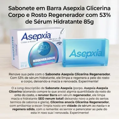 Sabonete de Glicerina Asepxia Regenerador 85g