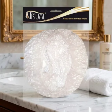 Touca T&eacute;rmica Novo Visual Isot&eacute;rmica Profissional com Bolinhas de Isopor Tamanho &Uacute;nico 1 Unidade