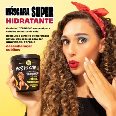 Kit Lola Morte S&uacute;bita Shampoo Hidratante 250ml e M&aacute;scara Super Hidratante 450g Edi&ccedil;&atilde;o Limitada