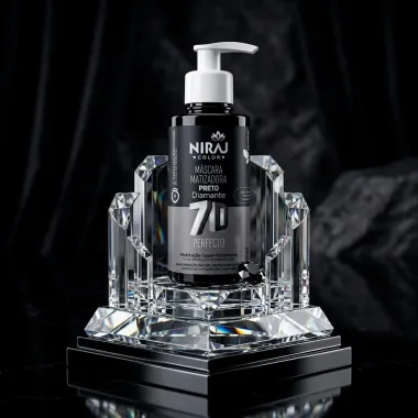 M&aacute;scara Matizadora Niraj Color 7D Perfecto Preto Diamante 150ml