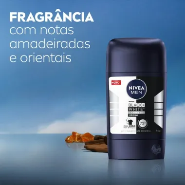 Desodorante Nivea Men Stick Black & White Invisible Original 54g
