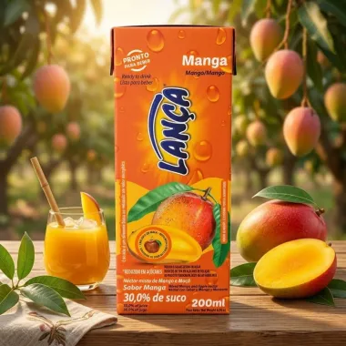 Suco Lan&ccedil;a Sabor Manga N&eacute;ctar Misto de Manga e Ma&ccedil;a 200ml