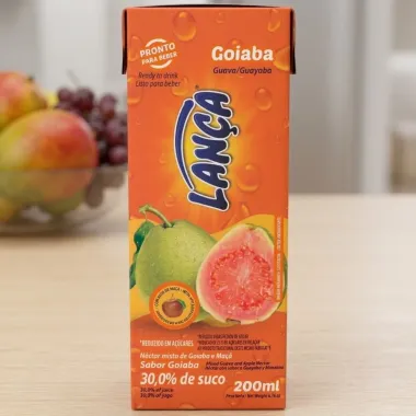 Suco Lan&ccedil;a Sabor Goiaba N&eacute;ctar Misto de Goiaba e Ma&ccedil;a 200ml