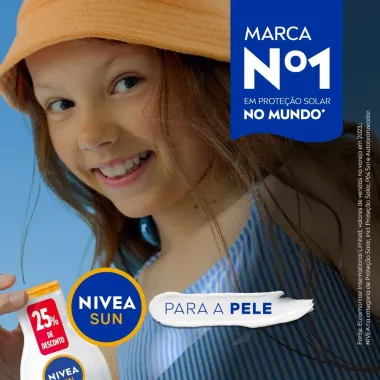 Protetor Solar Nivea Sun Babies & Kids FPS 60  5 em 1 Pele Sens&iacute;vel 125ml 25% de Desconto