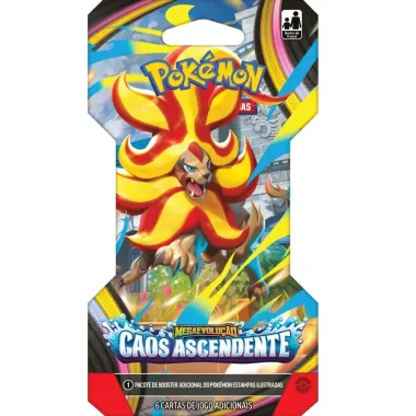 Figurinhas Pok&eacute;mon Megaevolu&ccedil;&atilde;o Caos Ascendente com 6 Cartas