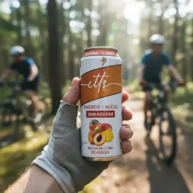 Energ&eacute;tico itts Sero Energy e Suco Sabor Manga com P&ecirc;ssego Sem A&ccedil;&uacute;car 473ml