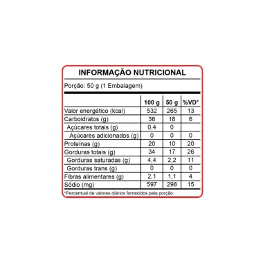 Snack Protein Active Life com 10g de Prote&iacute;na e Whey Isolado Zero Lactose Sabor Churrasco 50g