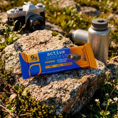 Barra de Prote&iacute;na Active Protein Premium Bar Active Life com 9g de Prote&iacute;na Cookies e Cream 50g