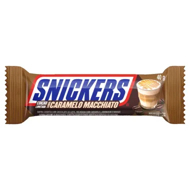 Chocolate Snickers Sabor Caramelo Macchiato 40g
