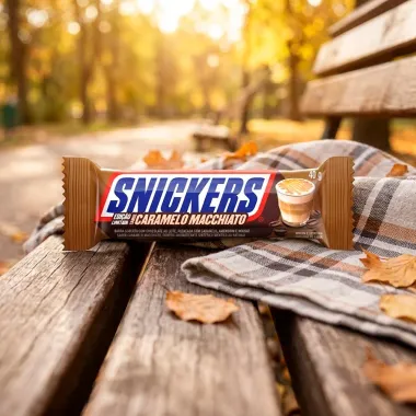 Chocolate Snickers Sabor Caramelo Macchiato 40g