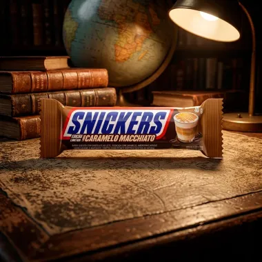 Chocolate Snickers Sabor Caramelo Macchiato 40g