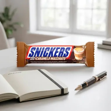 Chocolate Snickers Sabor Caramelo Macchiato 40g