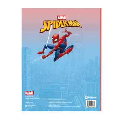 Livro de Atividades Mi&oacute; Marvel Spider Man Ler e Pintar