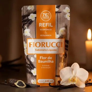 Sabonete L&iacute;quido Fiorucci Flor de Baunilha Refil 440ml