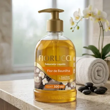 Sabonete L&iacute;quido Fiorucci Flor de Baunilha 500ml