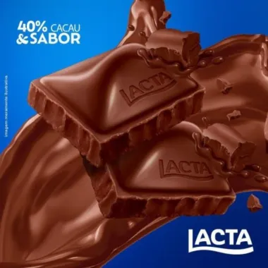 Chocolate Lacta Amaro 40% Cacau 145g Tamanho Fam&iacute;lia