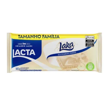 Chocolate Branco Lacta Laka 145g Tamanho Fam&iacute;lia