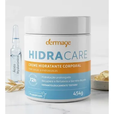 Creme Hidratante Corporal Dermage Hidracare Pele Secas a Extrassecas 454g