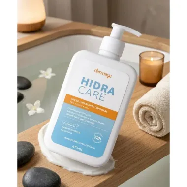 Lo&ccedil;&atilde;o Hidratante Corporal Dermage Hidra Care Pele Normal a Seca 473ml