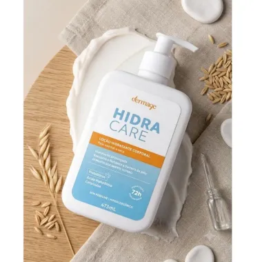 Lo&ccedil;&atilde;o Hidratante Corporal Dermage Hidra Care Pele Normal a Seca 473ml