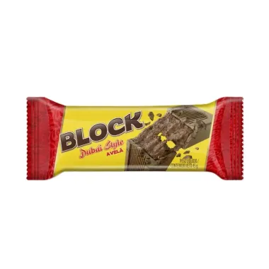 Chocolate Arcor Block Dubai Style Sabor Avel&atilde; 45g