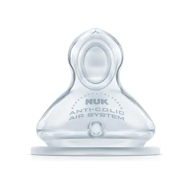 Bico de Mamadeira Silicone Nuk First Choice Antic&oacute;lica 6+ Meses Flow Control com 2 Unidades
