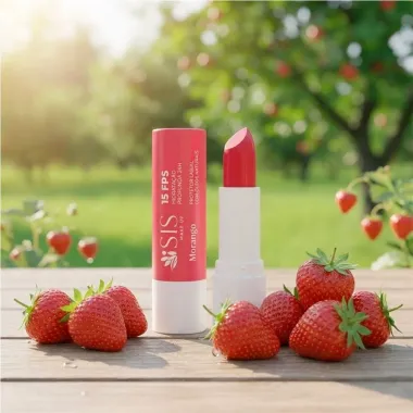 Protetor Labial Isis Make Up FPS15 Cor Morango 3,5g