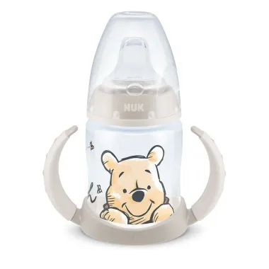 Copo de Treinamento Nuk First Choice Learner Bottle Controle de Temperatura de 6 a 18 Meses Pooh 150ml