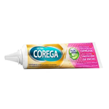Creme Fixador de Dentadura Corega Ultra Max Fixa&ccedil;&atilde;o Prote&ccedil;&atilde;o da Gengiva com Aloe Vera 40g