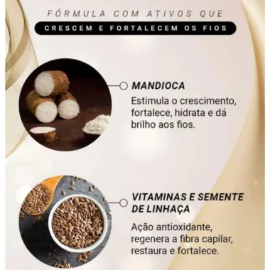 Kit Shampoo + Condicionador Eico Efeito Sal&atilde;o Tratamento Mandioca 800ml + 450ml Pre&ccedil;o Especial