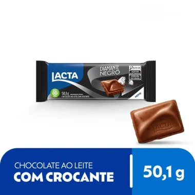 Chocolate Lacta ao leite Diamante Negro 50,1g