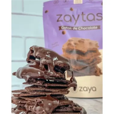 Biscoito Doce Zaytas com Lascas de Brownie Crocantes Gotas de Chocolate 80g