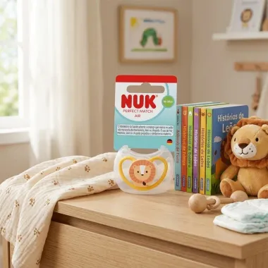 Chupeta NUK Perfect Match Air Le&atilde;o de 18 a 36 Meses 1 Unidade