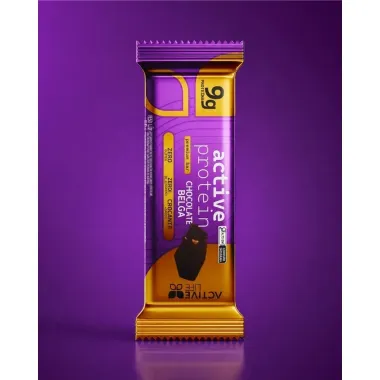 Alfajor Protein Premium Bar Active Life com 9g de Prote&iacute;na Sabor Chocolate Belga 50g