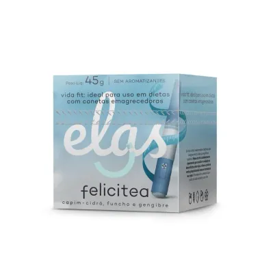 Ch&aacute; Felicitea Elas Vida Fit Capim-Cidro, Funcho e Gengibre com 45g
