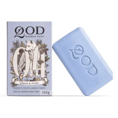 Sabonete Qod Barber Shop 04 Ambar & Pinho 100G