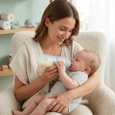 Mamadeira Nuk First Choice Bico de Silicone Fluxo M&eacute;dio 3+ Meses Estampa Baleia 300ml
