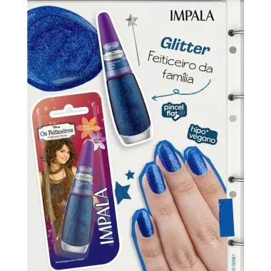 Esmalte Impala Disney Os Feiticeiros de Waverly Place Feiticeiro da Fam&iacute;lia Glitter
