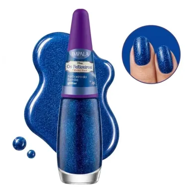 Esmalte Impala Disney Os Feiticeiros de Waverly Place Feiticeiro da Fam&iacute;lia Glitter