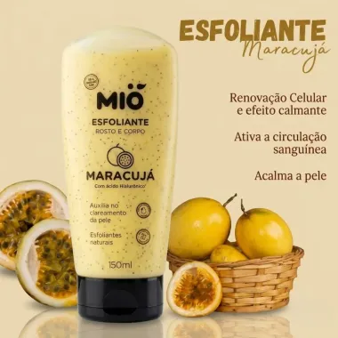 Esfoliante Rosto e Corpo Mi&oacute; Maracuj&aacute; 150g