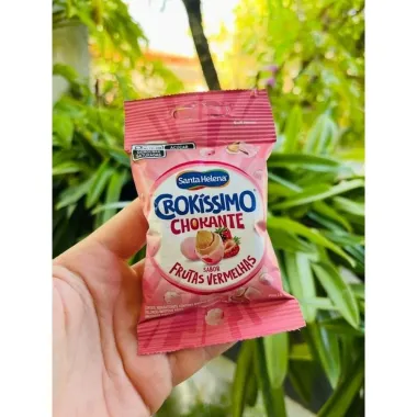 Amendoim Doce Santa Helena Crok&iacute;ssimo Crokante Frutas Vermelhas 45g