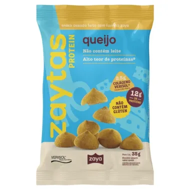 Biscoito Salgado Zaytas Protein 12g de Prote&iacute;na Sabor Queijo 35g
